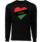 Pan African Heart  Long Sleeve Moisture-Wicking Tee