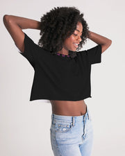 Women's Lounge Cropped Tee Black