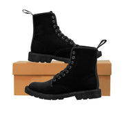 Men's Canvas Black Boots Heart