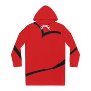 Women's Hoodie Dress Red