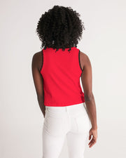 red tops Women's Cropped Tank