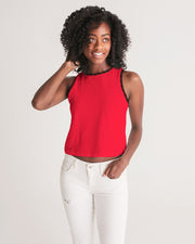 red tops Women's Cropped Tank