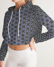 Women's Cropped Hoodie Blue