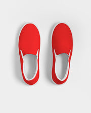 Red Women's Slip-On Canvas Shoe