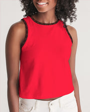 red tops Women's Cropped Tank