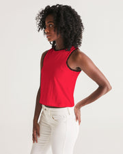 red tops Women's Cropped Tank