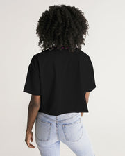 Women's Lounge Cropped Tee Black