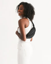 Grayscale Clover Crossbody Sling Bag