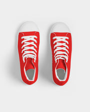 Red Men's Hightop Canvas Shoe