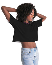 Women's Lounge Cropped Tee Black