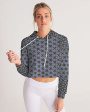 Women's Cropped Hoodie Blue