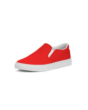 Red Women's Slip-On Canvas Shoe